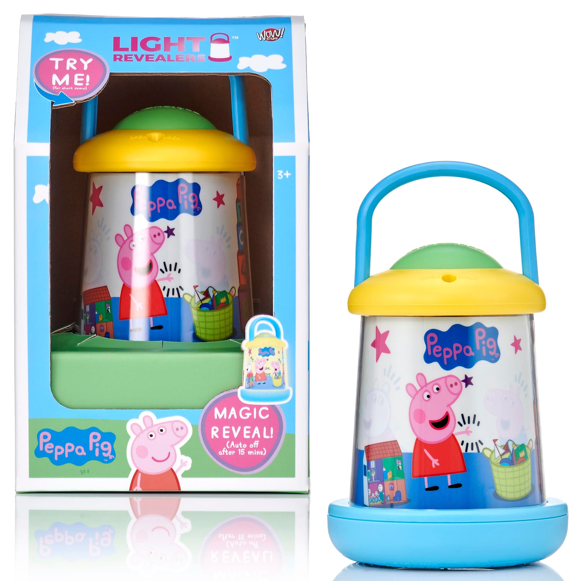 WOW! STUFF Peppa Pig Light Revealers Lantern, 6.3" Kids Night Light & Lamp
