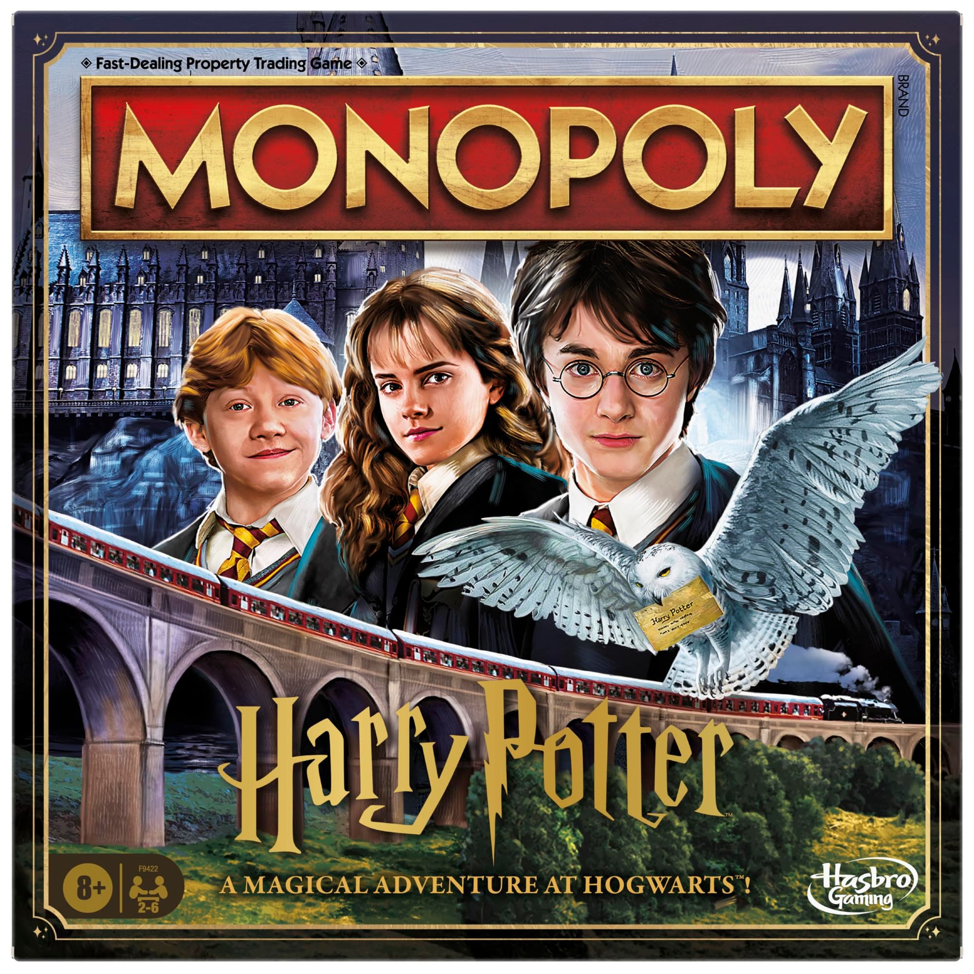 Hasbro Gaming Monopoly Harry Potter Edition, Board Game for 8+ Year Old Kids, Strategy Games for 2-6 Players, Children and Adults